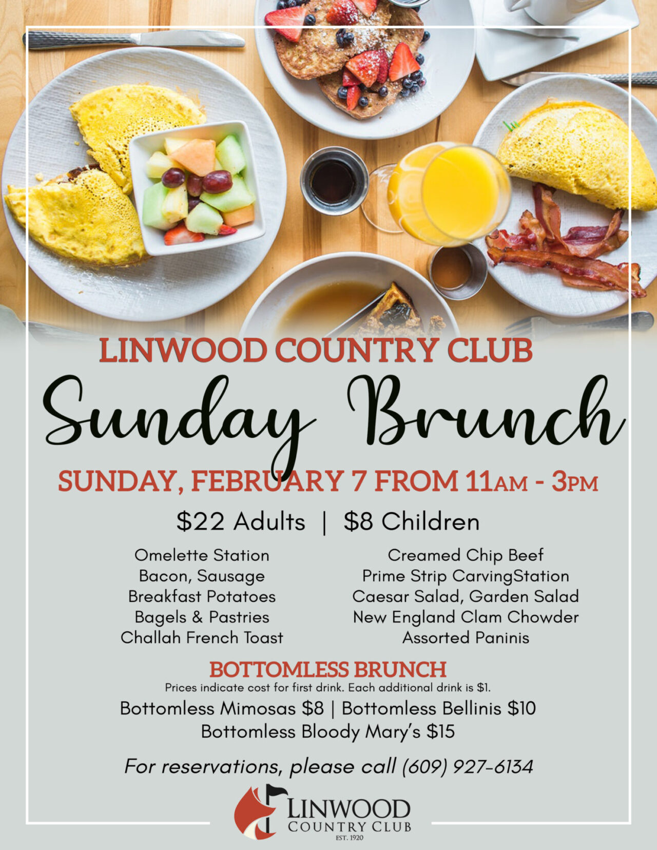 Sunday Brunch Linwood Country Club